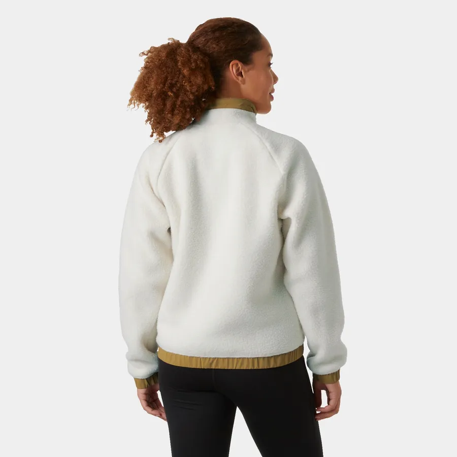 W Imperial Pile Snap, Cream