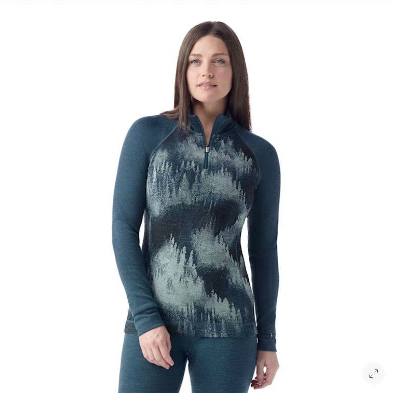 W Thermal Merino 1/4 Zip, Twilight Pines