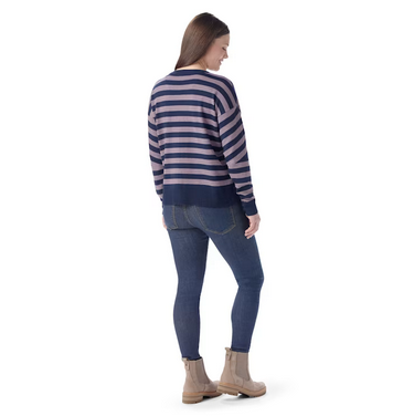 W Edgewood Boyfriend Sweater, Chalk Violet