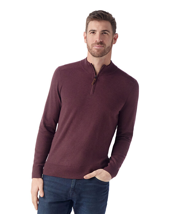 Sparwood 1/2 Zip, Eggplant