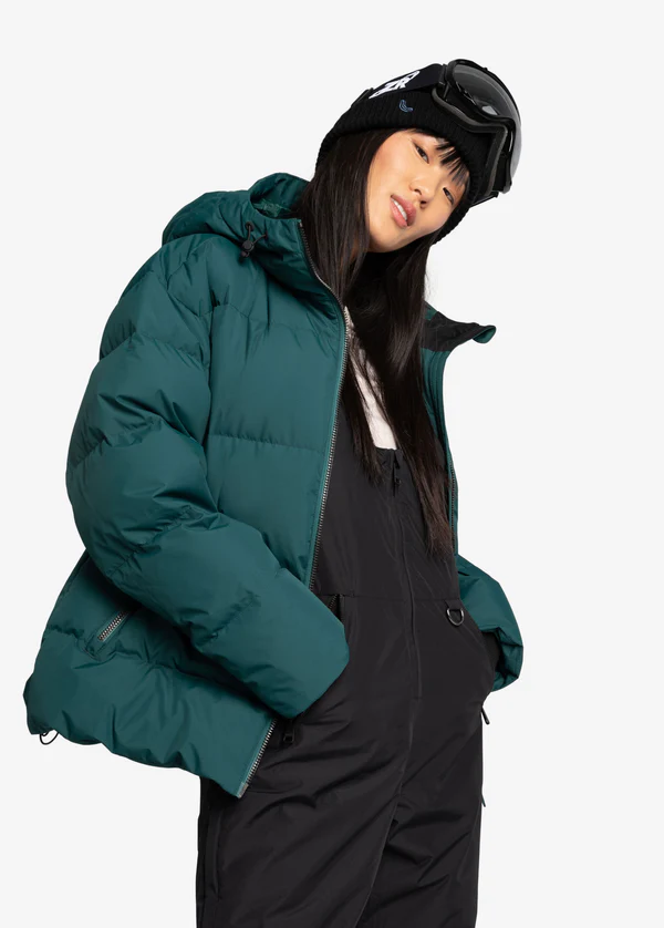 W Cypress Down Jacket, Adriatic Green