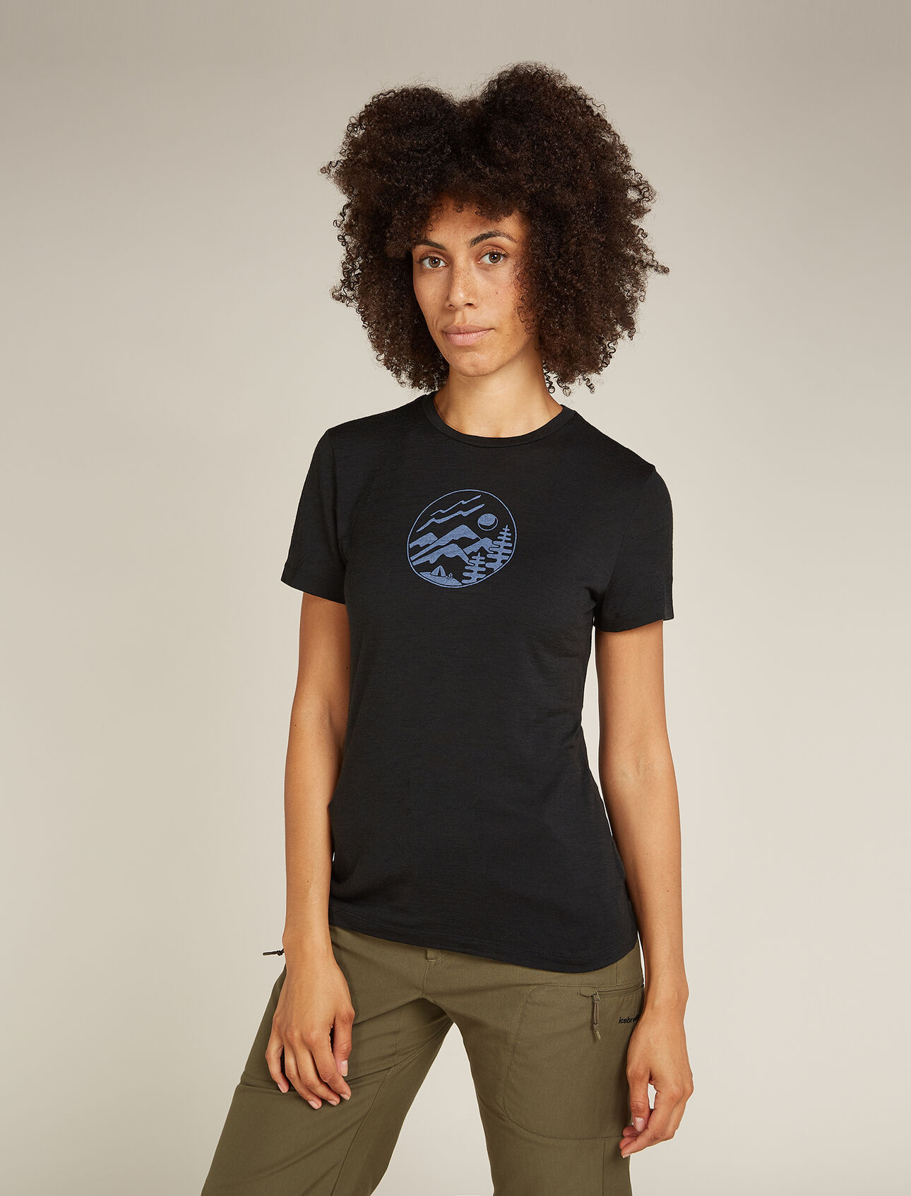 icebreaker W Merino 150 tech Lite Tee, Camping Circle