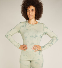 icebreaker W Merino Oasis Crew, Cloud Dye