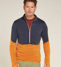 icebreaker Merino Blend 200 RealFleece Half Zip, Navy