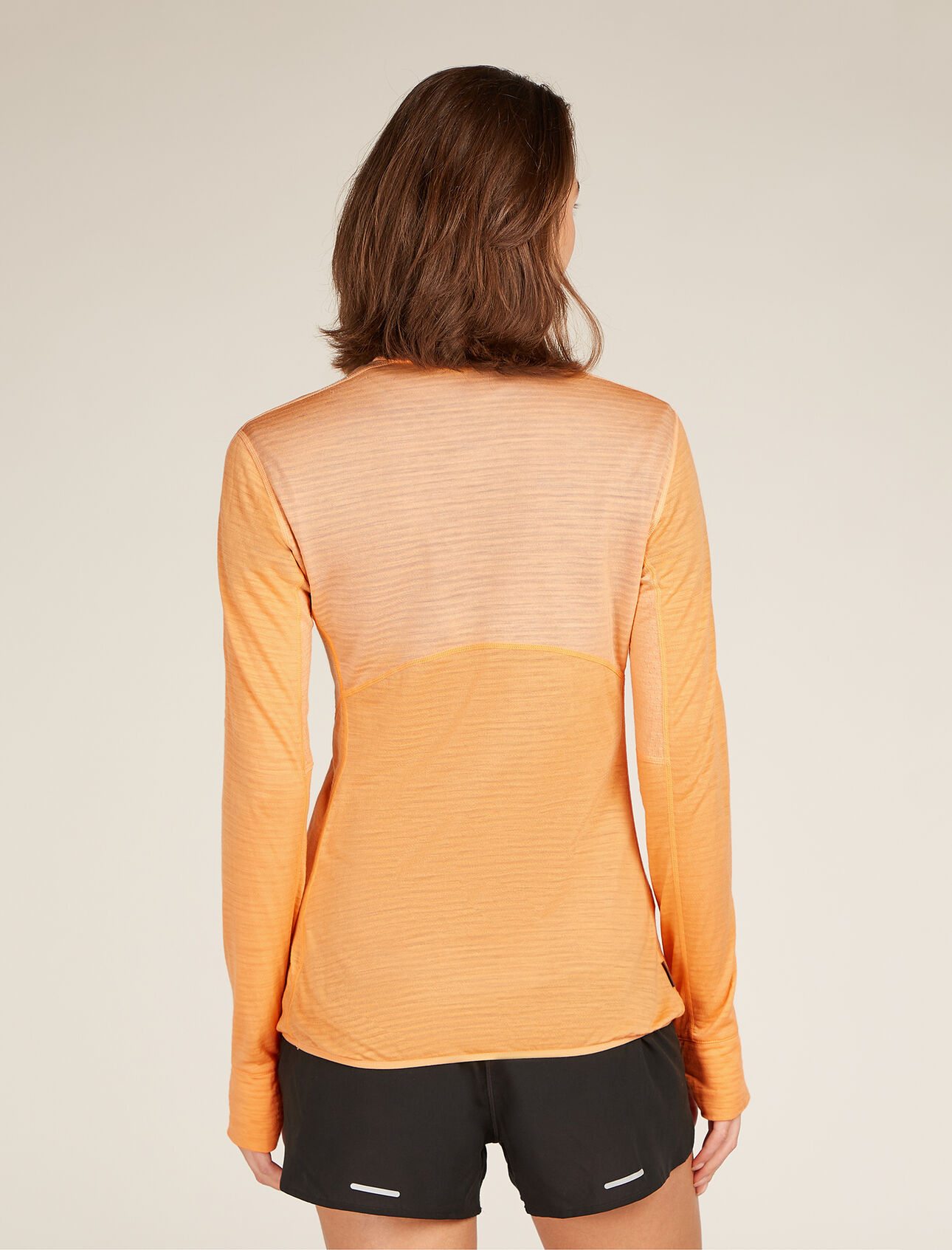 icebreaker W Merino Blend Realfleece Zip, Sunstone