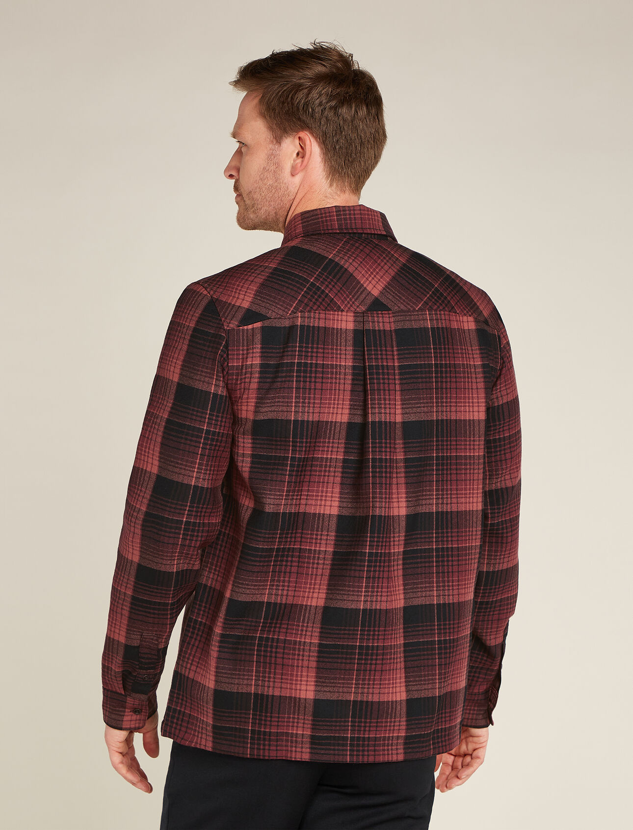 icebreaker Dawnder LS Plaid, Bitterswet