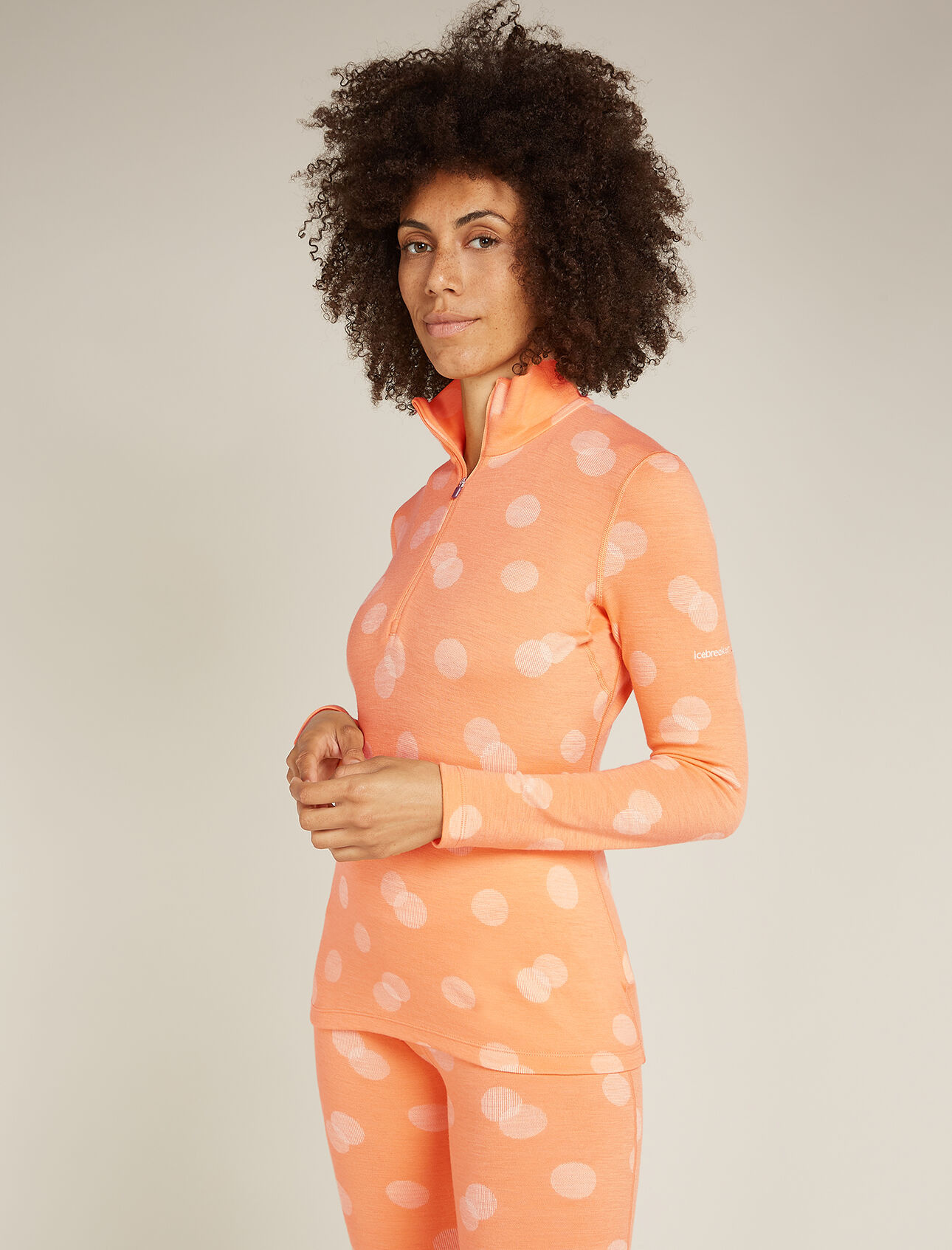 icebreaker W Merino 200 Vertex Half Zip, Feldspar