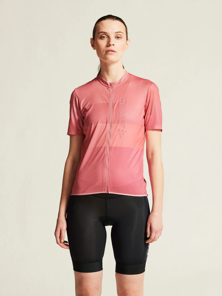 Craft W Core Enurance Logo Jersey, Rose