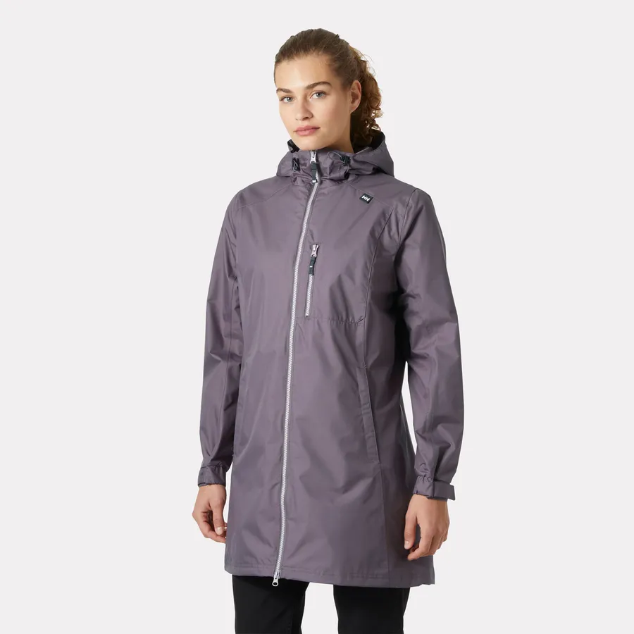 Long Belfast Jacket, Smoked Purple
