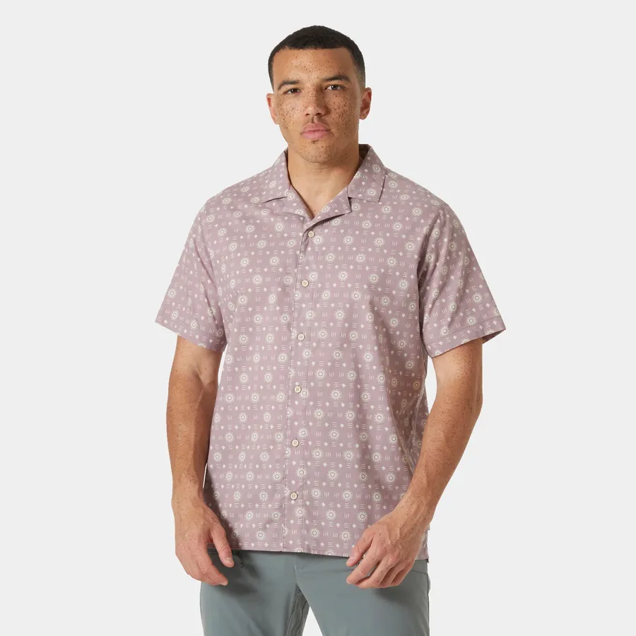 Holmen SS Shirt, Purple Clay