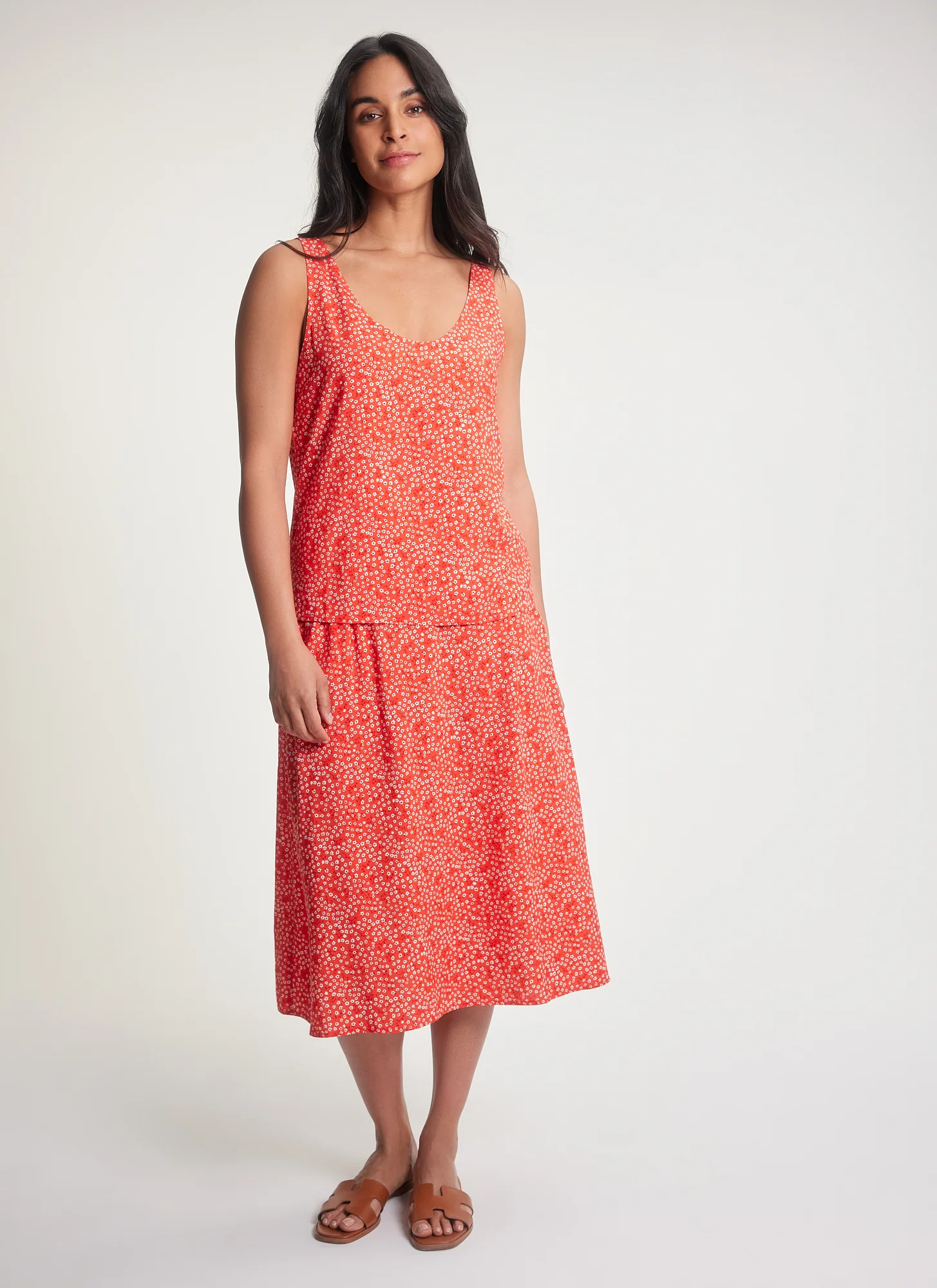 Chloe Tank, Floral Grenadine