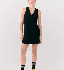 Olivie Tank Dress, Black