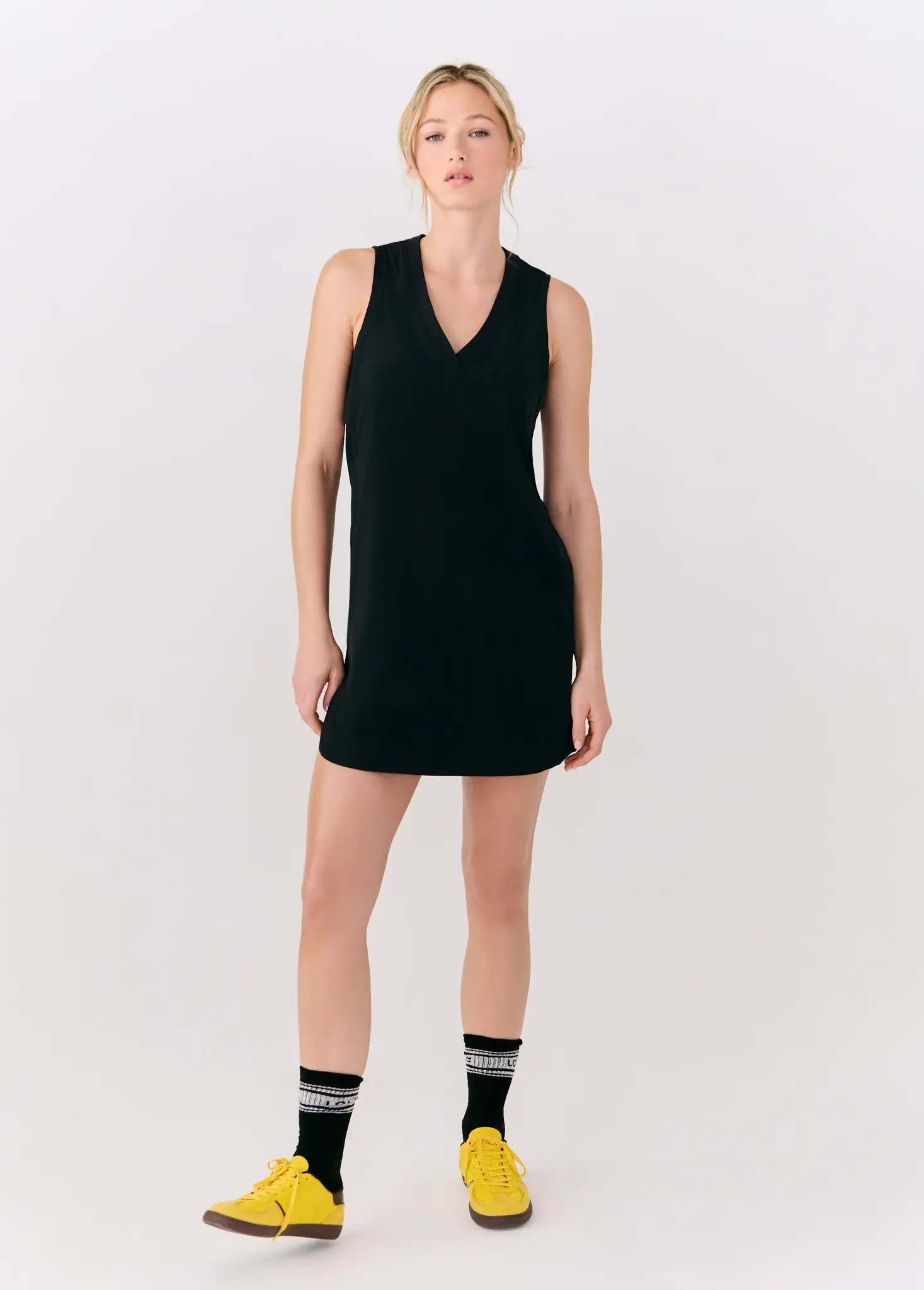 Olivie Tank Dress, Black