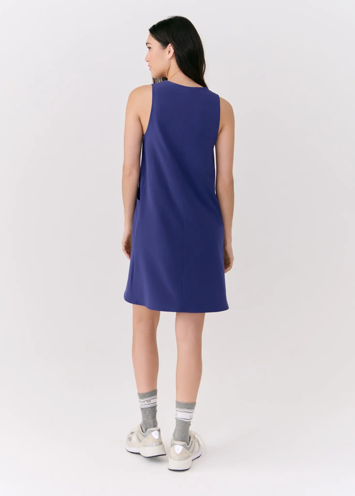 Olivie Swing Dress, Dusk