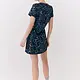 Olivie V Neck Dress, Floral Outerspace