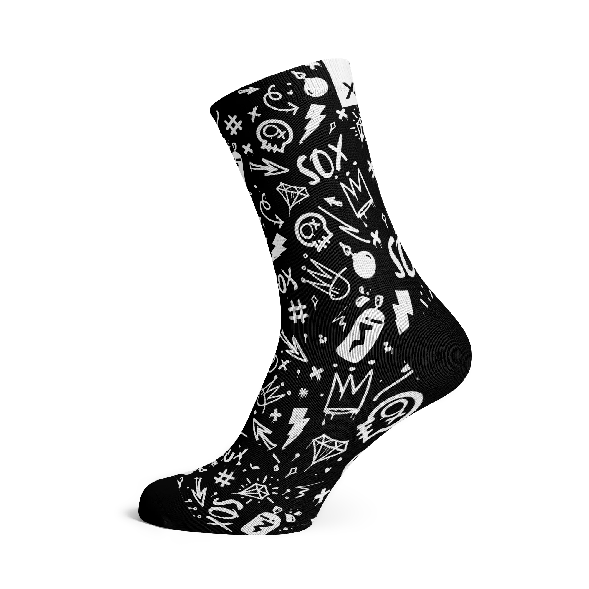 SOX Crew Cycle Sox, assorted patterns