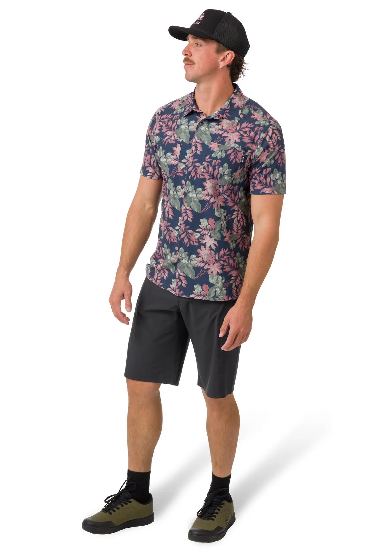 Flylow Gear Wesley Shirt, Black/Garnet