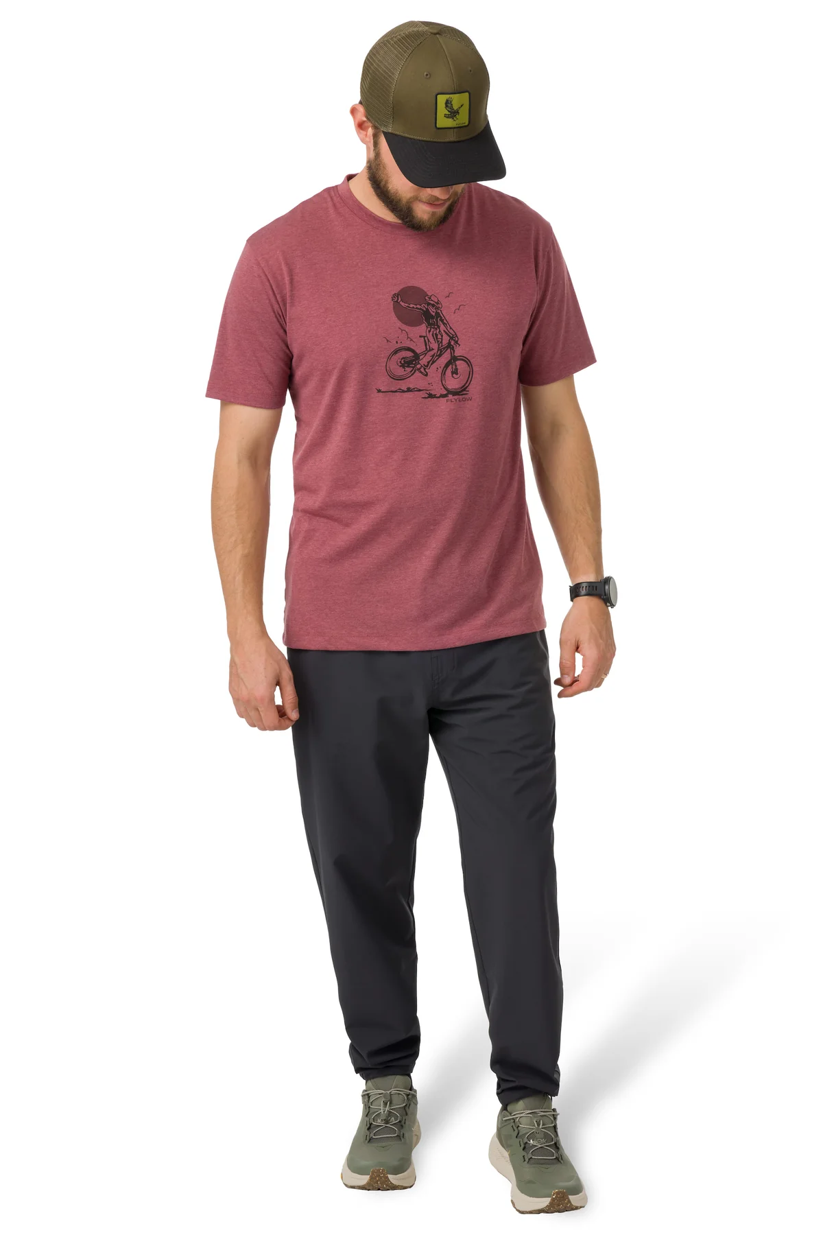 Flylow Gear MTB Trick Tee, Garnet