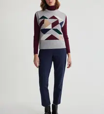 Ellie Intarsia Sweater Vest