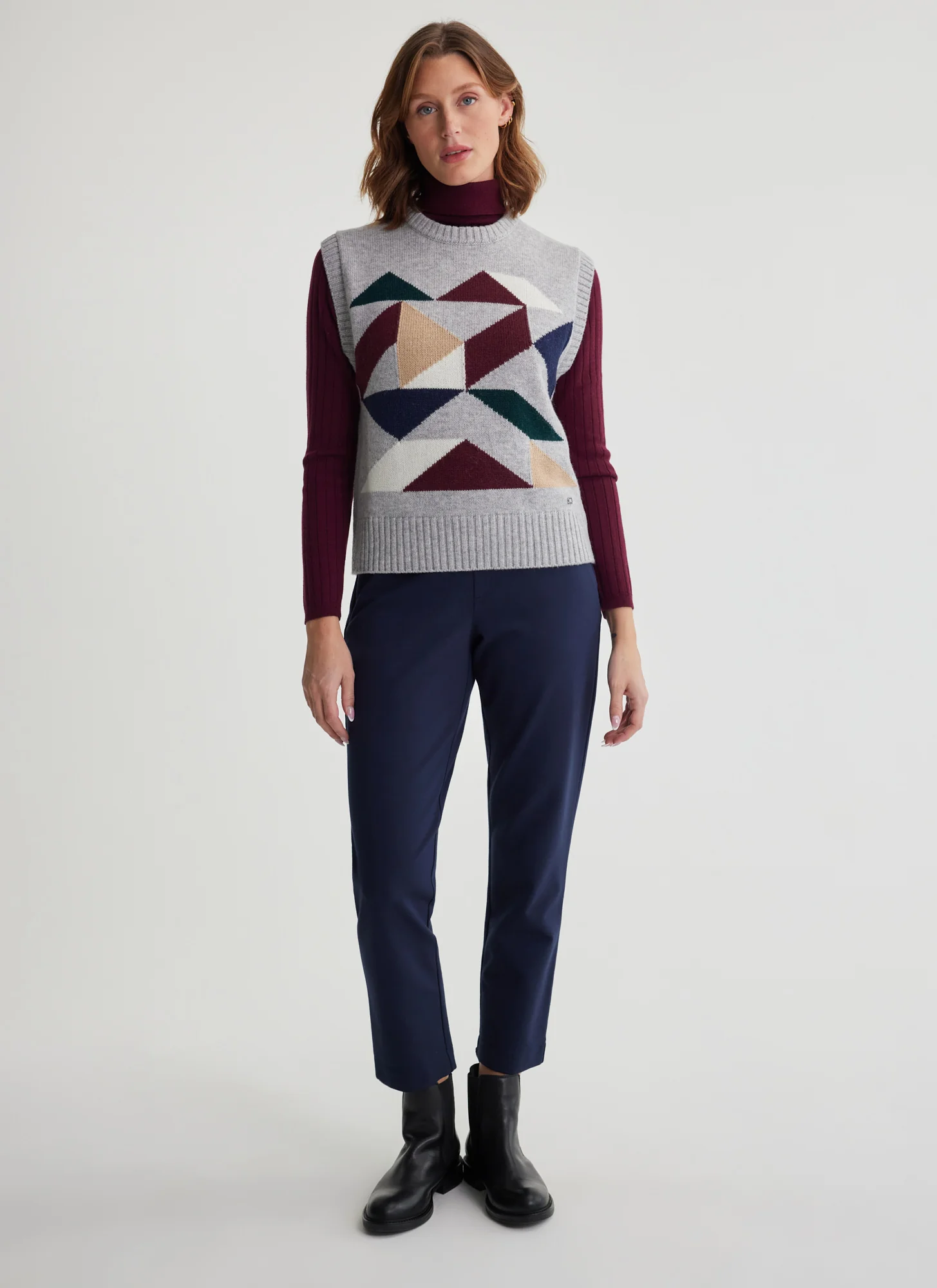 Ellie Intarsia Sweater Vest