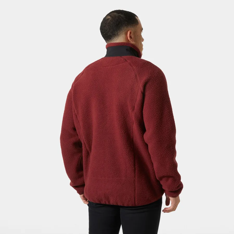 Panorama Pile Block Jacket, Mars Red