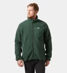 Panorama Pile Block Jacket, Green