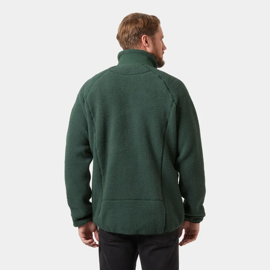Panorama Pile Block Jacket, Green