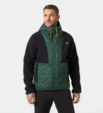 Stowe Hooded Hybrid Jacket, Jungle Green