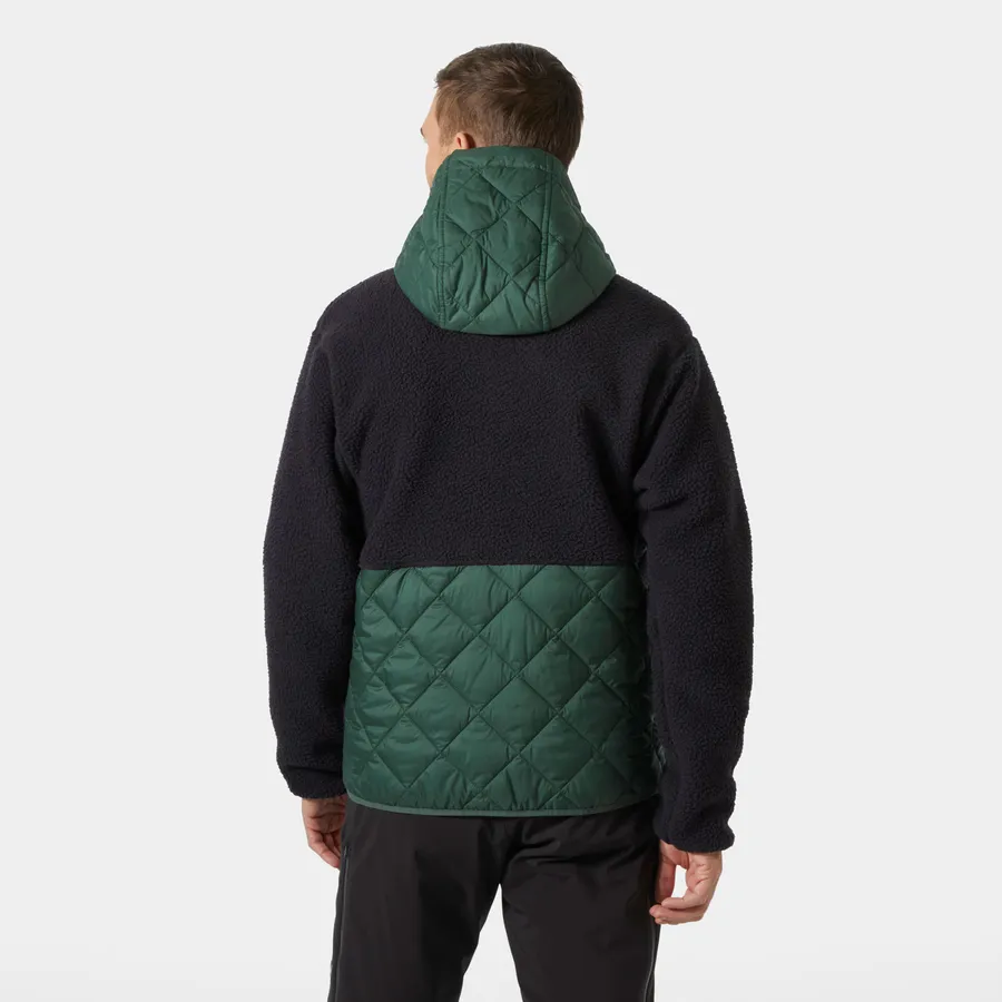 Stowe Hooded Hybrid Jacket, Jungle Green