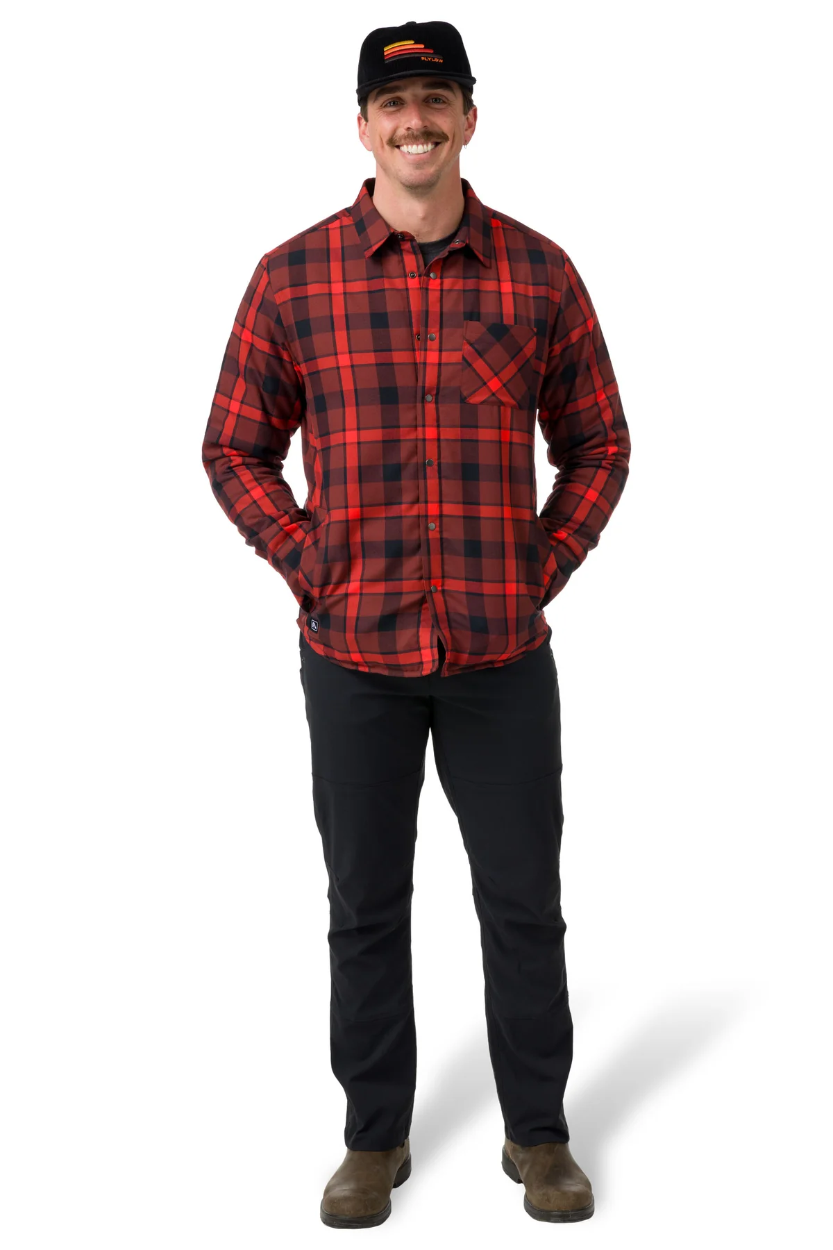Flylow Gear Sinclair Insulated Flannel, Magma/Amaro