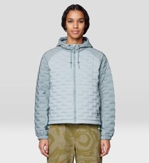 W Stretchdown Light Full Zip Hoody, Ice Shadow