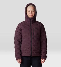 W Stretchdown Hoody, Blackberry