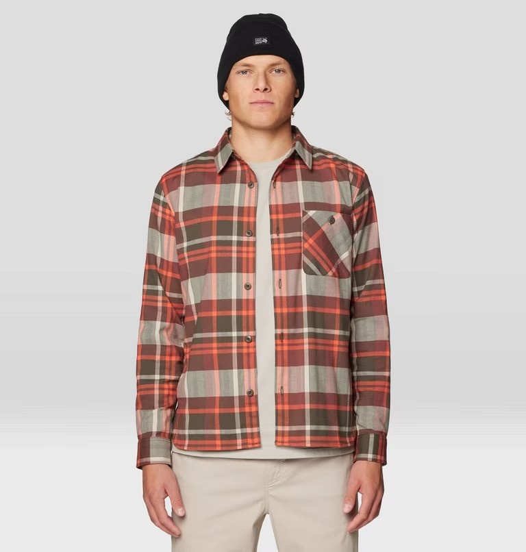 Voyager One Long Sleeve, Ridgeline Plaid