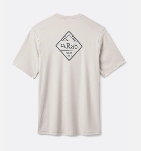 Rab Force Stamp Tee, Pebble