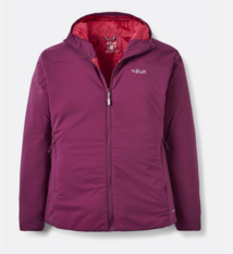 Rab W Xenair Alpine Light Jacket, Mulberry