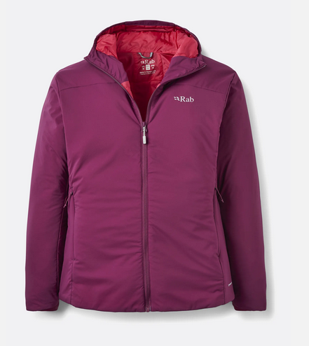 Rab W Xenair Alpine Light Jacket, Mulberry