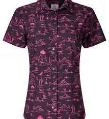 Flylow Gear W Anderson Shirt, Black/Dragonfruit