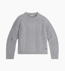 W Rockcraft Cable Crew, Pelican Heather