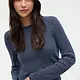 Blair Crew Neck Top, Night Frost