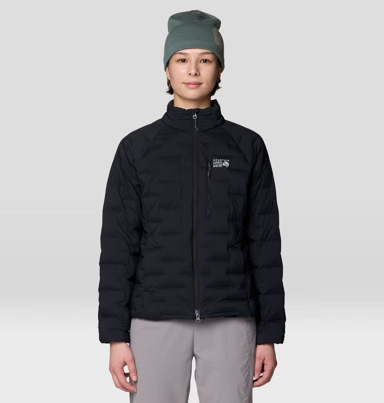 W StretchDown Jacket, Black