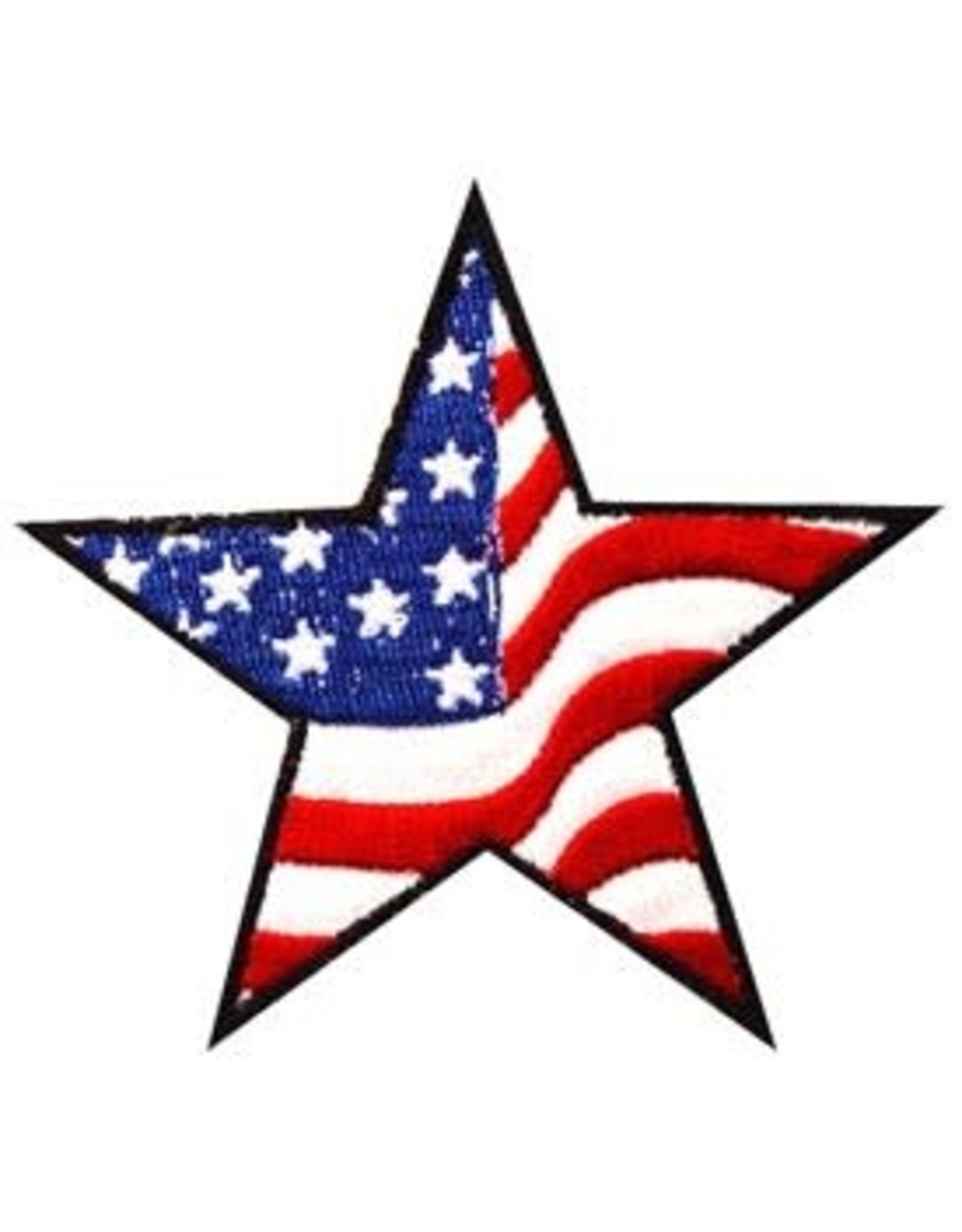 Patch - Flag USA Stars*Stripes Wavy