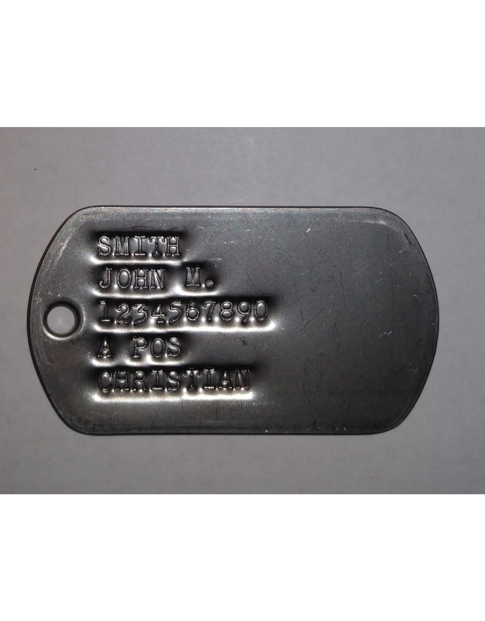 Custom Printed Dog Tag, ID Tag - Single