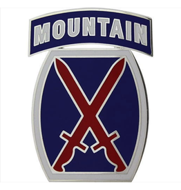 10th Mountain Dress Blue ID Badge