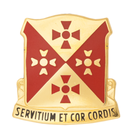 701st Support Battalion Unit Crest, Servitium Et Cor Cordis