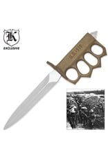 WWI 1918 Trench Knife with Sheath - Replica