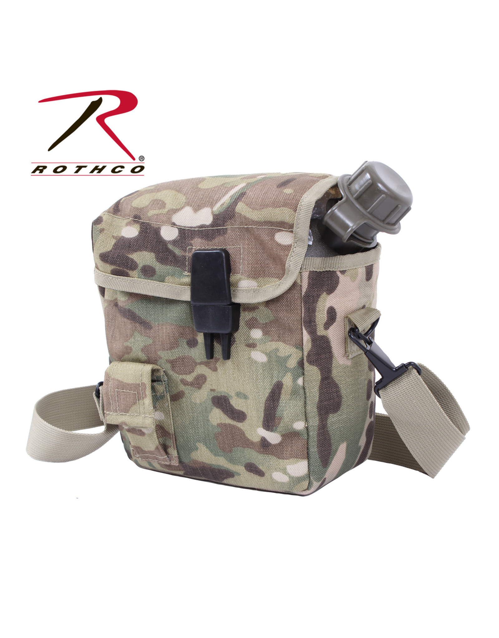 Rothco 2 QT Canteen Cover Molle - Multiple Colors