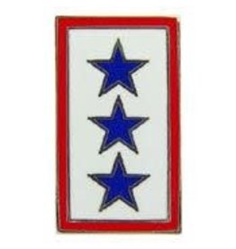 Pin - Family Member in Service 3 Blue Stars