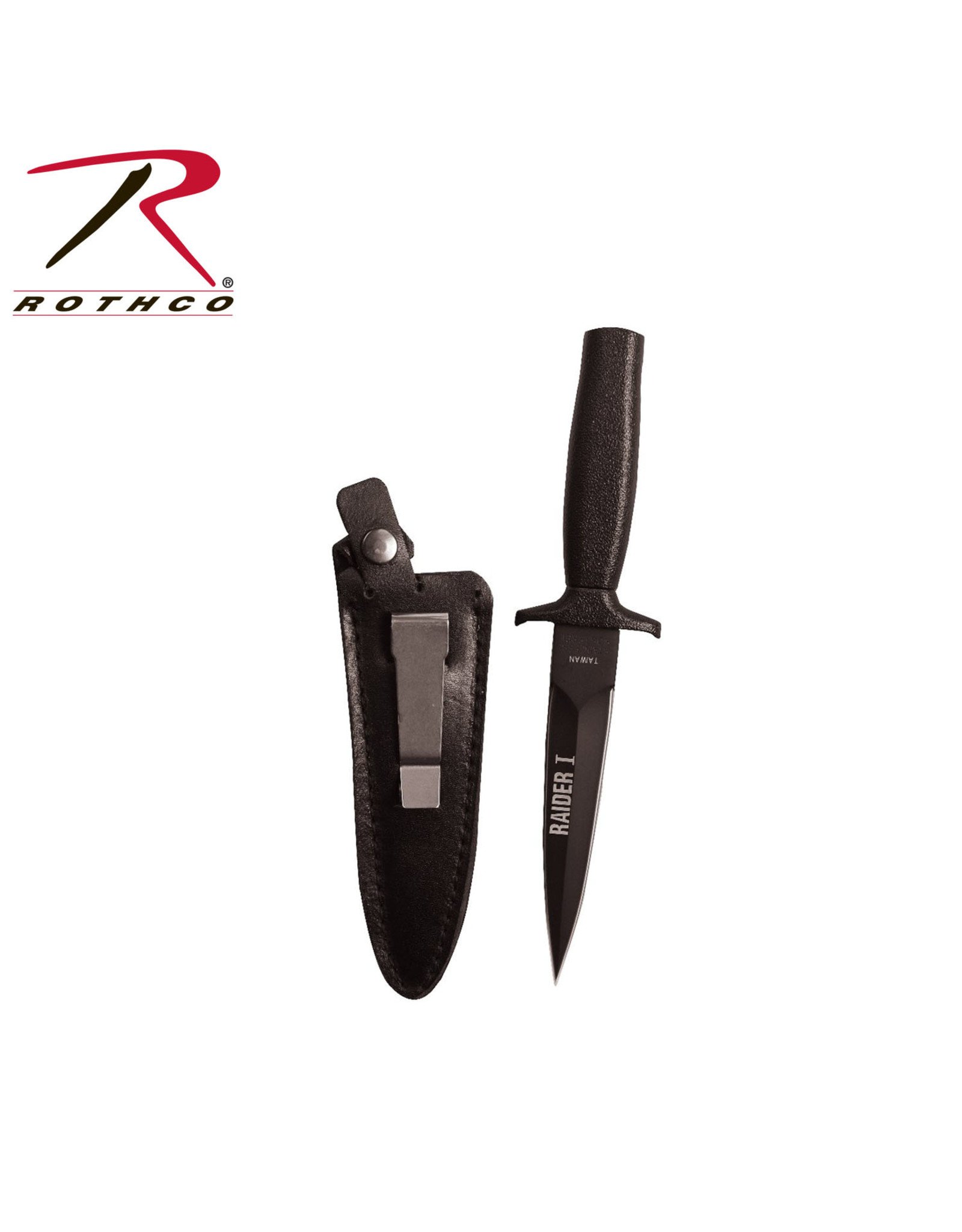 Rothco Black Matte Raider I Boot Knife