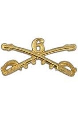 Pin - Army Cavalry Swords 6th, 2 1/4"