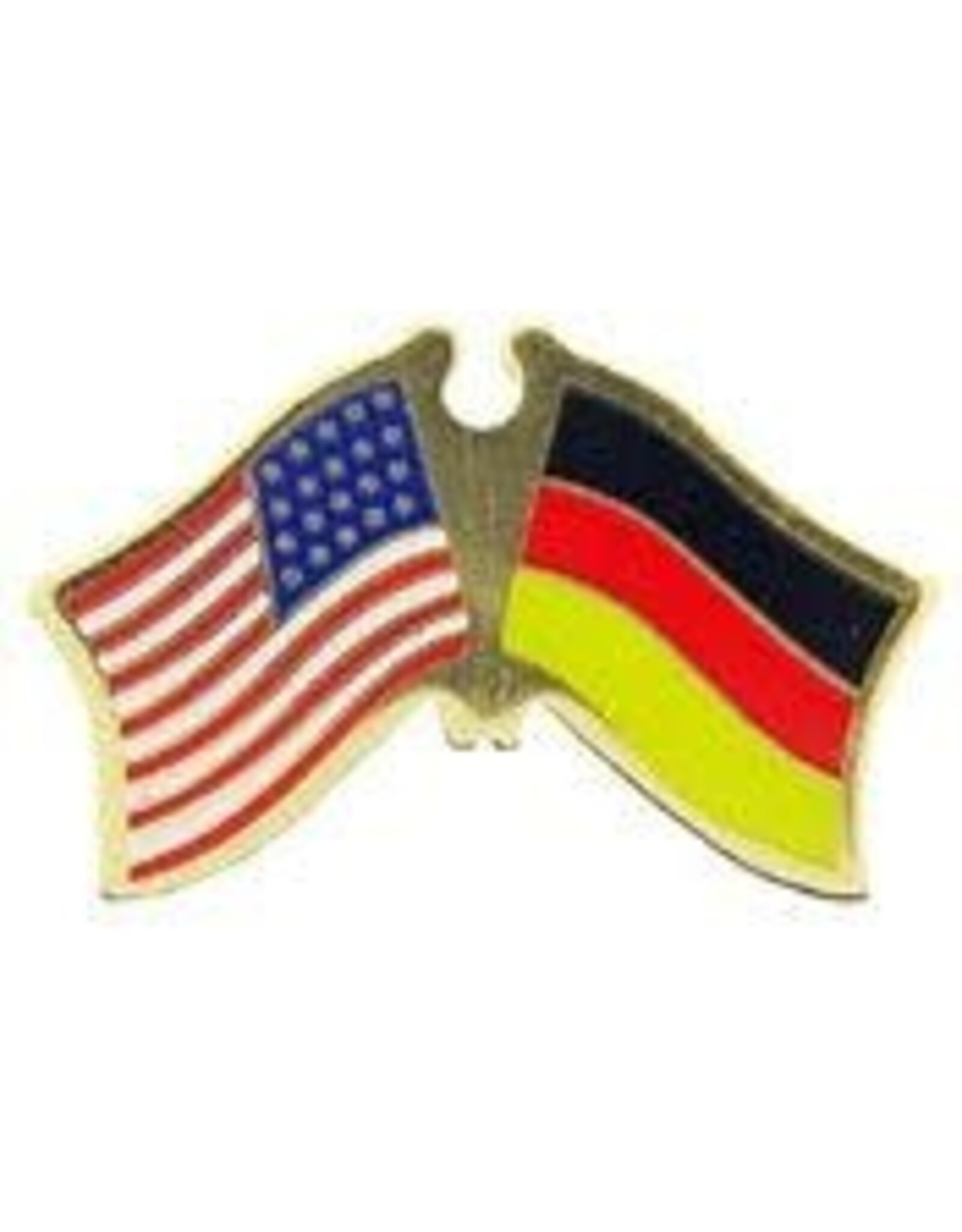 Pin - USA/Germany Cross Flags